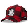 Capslab Berretto uomo e donna Tom e Jerry, berretto da baseball originale e autentico, Rosso/Nero, Taglia Unica