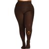 MERYLURE Collant foderati in pile per taglie forti, collant invernali termici caldi per le donne, collant opachi a vita alta spessa queen, Caffè, 5XL/6XL