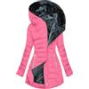 KHIRVWL Offerte Lampo del Giorno Donna Piumino Cappotto Lungo Imbottito Inverno Cappotto con Cappuccio Elegante Giacca Lungo Caldo Leggero Piuma Cotone Outwear Invernale Parka Cappotti da Donna