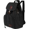 XAGMODSHN Elegante zaino in tela per le donne zaino da viaggio alla moda borsa da scuola con spazioso spazio, Nero , 34*30*15cm