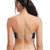 Vgplay Reggiseno senza spalline con retro trasparente, imbottito, push-up, convertibile, con ferretto, in pizzo, per donne, Nero 2, 5D