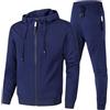 Generico Tuta Uomo Completa, Tuta Sportiva da Uomo 2 Pezzi Felpa Con Cappuccio a Maniche Lunghe e Pantaloni da Jogging Suit Felpata Tuta da Ginnastica Uomo Invernale Tuta Abbigliamento Sportiva Tuta Completa