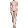 MEGAHERZ Nylon Body Lingerie Donna Sexy Full Body Sleeveless Catsuit Aperto Affascinante Zip Lingerie Pajamas Oil Glitter Erotic Nightwear, F, Taglia unica