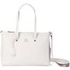 Gattinoni Borsa donna a spalla Roma Bianco Bianca Borsa Shopping con zip grande tracolla Denise Soft