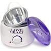 Derlimal lovecrazy - Riscaldatore elettrico per cera professionale, 500 ml, colore: Bianco