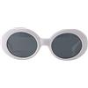 Generic Occhiali rotondi per gatti e cani di piccola taglia, alla moda, prodotti per animali domestici, decorazione per feste di piccoli gatti, accessori per foto vintage (bianco)