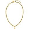Purelei® Collana Droplet - Doppia catena goccia - Regolabile 40-45 cm - Oro 18 K - Acciaio inossidabile - Look a strati - Ciondolo rimovibile