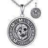 YONFQE Memento Mori - Collana in argento Sterling 925 Memento Mori con ciondolo Stoicismo, idea regalo per uomini e donne