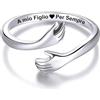 NONNA PROFESSIONISTA Anello Uomo A mio Figlio per Sempre in Argento Sterling 925 - Regalo per lui Compleanno Natale per Figli, Uomini Anello Regolabile con Incisione - Cofanetto incluso (Anello - A mio Figlio, Regolabile)