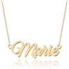 UMAGICBOX Collana con nome personalizzato | 14 stili di font tra cui scegliere | Ciondolo personalizzabile in acciaio inossidabile placcato in oro 18K e argento sterling | Un regalo indimenticabile