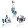 MGIUL Charm Cartone Animato Animale Ruoli Cinematografici 3 in 1 Clips 2 in 1 Pendant Argento 925 Ciondoli Perline Compleanni Anniversari Gioielli Regalo per le Donne