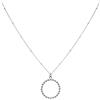 Purelei Collana Karma (oro, argento, oro rosa), Collana donna in acciaio inossidabile e resistente, Collana con pendente waterproof di tendenza, lunghezza regolabile 50/55 cm (Argento)