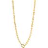 Purelei Collana Sunny Charm - con quarzo rosa e giada d'oliva - Acciaio inossidabile placcato oro 18 carati - Collana da donna regolabile 40 - 45 cm - Personalizzabile con charms - Aloha Style, Länge