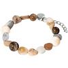 Purelei® Bracciale Sunrise - Braccialetto in pietre preziose con acquamarina, citrino, amazzonite e pietra del sole - Acciaio INOX placcato oro 18K - Gioielli da donna 17-20 cm - Bracciale boho in