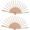 OSALADI 2 Pezzi Telaio Ventaglio Legno Naturale con Stecche Struttura Robusta per Materiali DIY Ventagli Accessorio Creativo per e Decorazioni Personalizzate