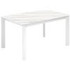 MONDO VIRO Tavolo allungabile in ceramica Eagle effetto marmo cm 140/190x90 76h (Bianco)