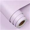 FunStick Carta da Parati Bambini Viola Rivestimento Tavolo Scrivania Carta da Parati Adesiva Muro Camera da Letto Bambina Lilla Pellicola Adesiva per Mobili Cucina Armadio Viola Chiaro Opaco 40CMx2M