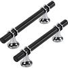 FEEIMOL 2 Pezzi Maniglie per Mobili da Cucina 96mm Maniglie Nero Maniglie T Bar per Armadio in Lega di Zinco Maniglie Cassetti (Base d'argento)