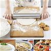 CTTPEG Mattarello in acciaio inox, rullo per pasta di pizza antiaderente per cuocere, biscotti, chapati, fondente, pasta, crosta di torta per pizza (opzione A)