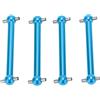 RiToEasysports 4 Pezzi RC Albero di Trasmissione Anteriore Posteriore in Lega di Alluminio RC Albero di Trasmissione in Osso di Cane Compatibile con Tamiya TT02B 1/10 RC Auto(Blu)