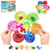 BelleStyle Giocattolo Sensoriale Gel Anti Stress Autismo, Fidget Toy Anxiety ADHD, Fiore Giocattoli per la Classificazione dei Colori Giochi di Abilità Giocattolo Montessori per Bambini 3 4 5 6 Anni