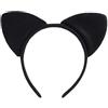 LUYANFX Fascia per Capellis con Orecchies di Gatto,Cerchietto per Capelli Con Orecchies,Cerchietti Capelli Orecchie,Gatto Fascia Capelli Copricapo per Halloween Carnevale Decorazioni,Mascherata Cosplay (D)