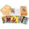 Qualis Set di 78 carte originali per tarocchi e libro per principianti, mazzo con guida da 100 pagine, set di tarocchi di Pamela Colman, mazzo Smith-Waite Rider per principianti