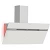 Klarstein Alina - Cappa da Cucina, 90cm, 615 m³/ora, Classe A, Cappa con LED, 3 Livelli di Potenza, 54 dB, Scarico & Ricircolo, Filtri a Carboni Attivi Inclusi, Bianca