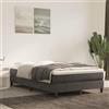 Brokky 4016583 Materasso a Molle Grigio Scuro 140x210x20 cm in Velluto Materasso Memory|Matrimoniale | Ortopedico e Ergonomico | Anallergico e Antibatterico | Antiacaro e Traspirante
