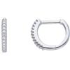 ALFIERI & ST. JOHN Mono orecchino mirror a cerchio con diamanti ct. 0,045