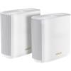 ASUS Zenwifi Ax (Xt9) Ax7800 1er Pack Weiß Wifi 6 Router, 2.5G Porta, 265qm Copertura
