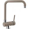 Plados NOVOMIX-72 Miscelatore cucina monocomando con canna pieghevole per sottofinestra modello NOVOMIX finitura 72 MICROULTRAGRANIT TARTUFO
