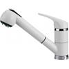 Plados PLUSMIXEXT-98 Miscelatore cucina monocomando con doccetta estraibile a doppio getto modello PLUSMIXEXT finitura 98 ULTRAGRANIT BIANCO