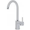 Plados POLITEK10-41 Miscelatore cucina monocomando con canna tubolare a ponte modello POLITEK10 finitura 41 ULTRAMETAL ALLUMINIO