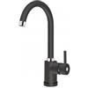 Plados POLITEK10-44 Miscelatore cucina monocomando con canna tubolare a ponte modello POLITEK10 finitura 44 ULTRAMETAL NERO