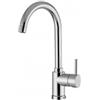 Plados POLITEK10-40 Miscelatore cucina monocomando con canna tubolare a ponte modello POLITEK10 finitura 40 CROMO