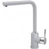 Plados POLITEK20-41 Miscelatore cucina monocomando con canna a 90° modello POLITEK20 finitura 41 ULTRAMETAL ALLUMINIO