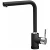 Plados POLITEK20-70 Miscelatore cucina monocomando con canna a 90° modello POLITEK20 finitura 70 MICROULTRAGRANIT NERO MATT