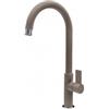 Plados SLIMFIX-72 Miscelatore cucina monocomando con corpo slim e canna a ponte modello SLIMFIX finitura 72 MICROULTRAGRANIT TARTUFO