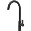 Plados SLIMFIX-44 Miscelatore cucina monocomando con corpo slim e canna a ponte modello SLIMFIX finitura 44 ULTRAMETAL NERO