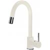 Plados PUNTOBPEX-56 Miscelatore cucina monocomando con canna tubolare e bocchetta estraibil modello PUNTOBPEX finitura 56 MICROULTRAGRANIT JASMINE