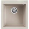 Elleci Quadra 102 LGQ10239 Lavello da Incasso 1 vasca Monovasca Sopratop 47 x 50 cm finitura Granitek Bianco Soft 39