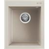 Elleci Quadra 100 LGQ10039 Lavello da Incasso 1 vasca Monovasca Sopratop 41 x 50 cm finitura Granitek Bianco Soft 39