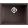 Elleci Quadra 110 SOTTOTOP LKQ11087BSO Lavello da Incasso 1 Vasca Sottotop 58 x 44 cm finitura Keratek Cocoa 87