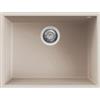 Elleci Quadra 110 SOTTOTOP LGQ11039BSO Lavello da Incasso 1 Vasca Sottotop 58 x 44 cm finitura Granitek Bianco Soft 39