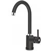 Plados POLITEK10-70 Miscelatore cucina monocomando con canna tubolare a ponte modello POLITEK10 finitura 70 ULTRAGRANIT NERO MATT