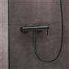 hansgrohe Finoris rubinetto doccia esterno con miscelatore, 76620340, Finoris nero cromato spazzolato [Rubinetteria Bagno > Rubinetteria Doccia]