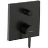 hansgrohe Finoris rubinetto vasca da incasso, miscelatore monocomando, 76415340, Finoris nero cromato spazzolato [Rubinetteria Bagno > Rubinetteria Vasca]