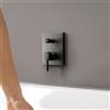 hansgrohe Finoris rubinetto vasca da incasso, miscelatore monocomando, 76416340, Finoris nero cromato spazzolato [Rubinetteria Bagno > Rubinetteria Vasca]