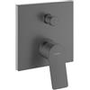 hansgrohe Vivenis rubinetto vasca da incasso, miscelatore monocomando, 75415340, Vivenis nero cromato spazzolato [Rubinetteria Bagno > Rubinetteria Vasca]